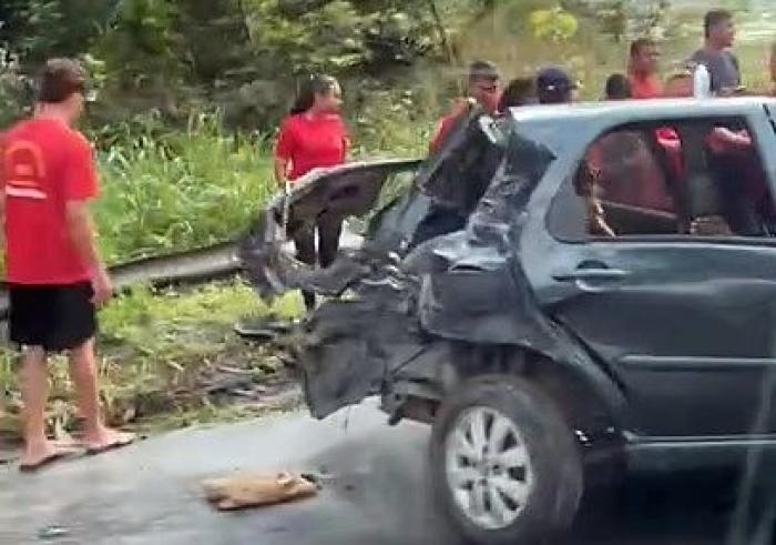 Mulher fica ferida em acidente na ladeira do Lindoia em Satuba