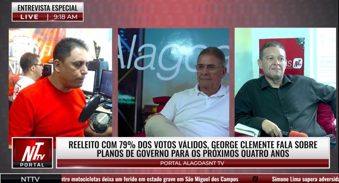 Prefeito reeleito George Clemente foi o entrevistado desta quarta no Batendo de Frente